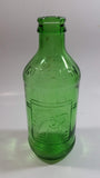 Vintage 1960s 7up You Like It - It Likes You 10 Fl oz Stubby Embossed Green Glass Beverage Bottle
