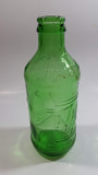 Vintage 1960s 7up You Like It - It Likes You 10 Fl oz Stubby Embossed Green Glass Beverage Bottle