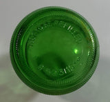 Vintage 1960s 7up You Like It - It Likes You 10 Fl oz Stubby Embossed Green Glass Beverage Bottle