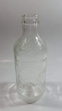 Vintage 1960s Schweppes Famous Since 1794 10 Fl oz Stubby Embossed Clear Glass Beverage Bottle