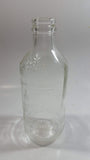 Vintage 1960s Schweppes Famous Since 1794 10 Fl oz Stubby Embossed Clear Glass Beverage Bottle