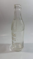 Rare Antique 1930s McDonald's Beverages Nelson B.C. 6 ½ oz Ringed Clear Glass Soda Pop Bottle