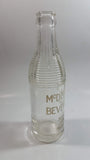 Rare Antique 1930s McDonald's Beverages Nelson B.C. 6 ½ oz Ringed Clear Glass Soda Pop Bottle