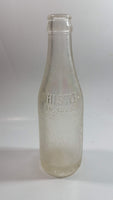 Antique 1923 Whistle 6 1/2 Fl oz Embossed Frosted Clear Glass Beverage Bottle