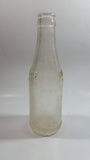 Antique 1923 Whistle 6 1/2 Fl oz Embossed Frosted Clear Glass Beverage Bottle