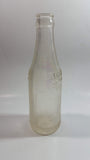 Antique 1923 Whistle 6 1/2 Fl oz Embossed Frosted Clear Glass Beverage Bottle