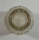 Antique 1923 Whistle 6 1/2 Fl oz Embossed Frosted Clear Glass Beverage Bottle