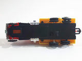 Unknown Brand Semi Tow Truck Red and Yellow Plastic Die Cast Toy Car Vehicle