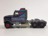 Vintage Majorette Super Movers Kenworth Semi Truck Miami Vice Blue 1/87 Scale Die Cast Toy Car Vehicle