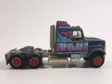 Vintage Majorette Super Movers Kenworth Semi Truck Miami Vice Blue 1/87 Scale Die Cast Toy Car Vehicle