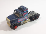 Vintage Majorette Super Movers Kenworth Semi Truck Miami Vice Blue 1/87 Scale Die Cast Toy Car Vehicle