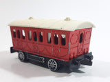 Vintage Majorette Train Passenger Car Red 1/87 Scale Die Cast Toy Car Vehicle