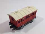 Vintage Majorette Train Passenger Car Red 1/87 Scale Die Cast Toy Car Vehicle