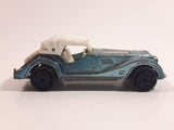 Vintage 1980s Majorette Morgan Hard Top Convertible Chrome Light Blue and White No. 261 1/50 Scale Die Cast Toy Car Vehicle Made in France