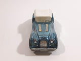 Vintage 1980s Majorette Morgan Hard Top Convertible Chrome Light Blue and White No. 261 1/50 Scale Die Cast Toy Car Vehicle Made in France