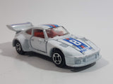 Vintage Porsche 935 Turbo Martini #8 White Die Cast Toy Race Car Vehicle with Opening Doors