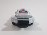 Vintage Porsche 935 Turbo Martini #8 White Die Cast Toy Race Car Vehicle with Opening Doors