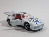 Vintage Porsche 935 Turbo Martini #8 White Die Cast Toy Race Car Vehicle with Opening Doors