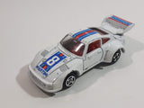 Vintage Porsche 935 Turbo Martini #8 White Die Cast Toy Race Car Vehicle with Opening Doors