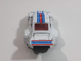Vintage Porsche 935 Turbo Martini #8 White Die Cast Toy Race Car Vehicle with Opening Doors