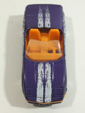 1997 Matchbox 1987 Corvette Convertible Metalflake Purple Die Cast Toy Car Vehicle