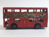 Vintage 1972 Lesney Matchbox Superfast No. 17 The Londoner Bus Berger Paints Red Die Cast Toy Car Vehicle