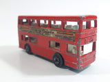 Vintage 1972 Lesney Matchbox Superfast No. 17 The Londoner Bus Berger Paints Red Die Cast Toy Car Vehicle