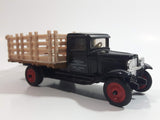 Vintage ERTL 1930 Chevrolet Stake Truck Livestock Transportation Carl Jones Prop. Black 1/43 Scale Die Cast Toy Antique Car Vehicle