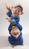 Concord Canada Disney Dopey & Sneezy Stacked Dwarfs Blue 10" Tall Vinyl Coin Bank