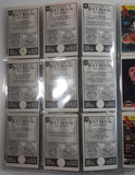 1992 Zellers DC Comics Batman Returns 24 Trading Cards Full Set