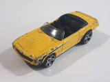 2011 Hot Wheels Chevy '69 Camaro Convertible Yellow Die Cast Toy Car Vehicle