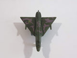 Fighter Jet Army Dark Green and Brown Camouflage Plastic Die Cast Toy Airplane Aircraft Vehicle