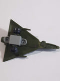 Fighter Jet Army Dark Green and Brown Camouflage Plastic Die Cast Toy Airplane Aircraft Vehicle