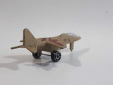 Fighter Jet Army Tan Brown Camouflage Die Cast Toy Airplane Aircraft Vehicle