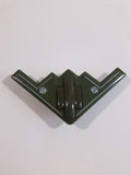 Greenbrier Stealth Bomber Fighter Jet Army Green Die Cast Toy Airplane Aircraft Vehicle