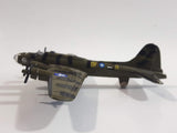 A222 B-17 Bomber Dark Army Green Camouflage Die Cast Toy Aircraft Vehicle
