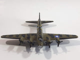 A222 B-17 Bomber Dark Army Green Camouflage Die Cast Toy Aircraft Vehicle