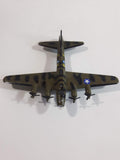 A222 B-17 Bomber Dark Army Green Camouflage Die Cast Toy Aircraft Vehicle