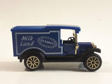High Speed No. 607 - 612 Milk Land Dairy Delivery Truck Dark Blue Die Cast Toy Car Vehicle