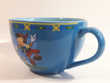 Disney Store Pinocchio Cartoon Character Blue Over Sized Ceramic Coffee Mug