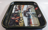 Vintage 1980 Coca-Cola Limited Edition Alberta 75th Anniversary 75th Normandeau Cup Red Deer, Alberta Green Metal Beverage Tray