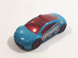2014 Hot Wheels HW City Mitsubishi Eclipse Concept Car Blue Die Cast Toy Car Fire Dept Emergency Vehicle