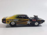 2002 Racing Champions NHRA Nitro Rods Drag Racing Series '70 Dodge Charger U.S. Army Black Green Yellow Die Cast Toy Race Car Vehicle with Opening Hood