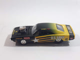 2002 Racing Champions NHRA Nitro Rods Drag Racing Series '70 Dodge Charger U.S. Army Black Green Yellow Die Cast Toy Race Car Vehicle with Opening Hood