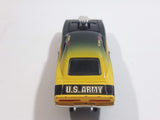 2002 Racing Champions NHRA Nitro Rods Drag Racing Series '70 Dodge Charger U.S. Army Black Green Yellow Die Cast Toy Race Car Vehicle with Opening Hood