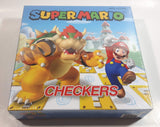 2019 Nintendo Super Mario Checkers Board Game Bowser & Mario Cover New in Box Sealed