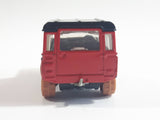2007 Matchbox Pirate Island Land Rover 90 Red and Black Die Cast Toy Car Vehicle