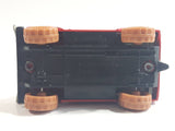 2007 Matchbox Pirate Island Land Rover 90 Red and Black Die Cast Toy Car Vehicle