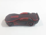 2009 Hot Wheels Track Stars Solar Reflex Black and Red Die Cast Toy Car Vehicle
