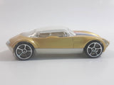 2009 Hot Wheels Avant Garde Metallic Gold Die Cast Toy Car Vehicle
